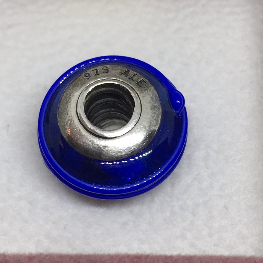 Pandora Glass with Blue Swirl Bead Charm - Picture 3 of 3